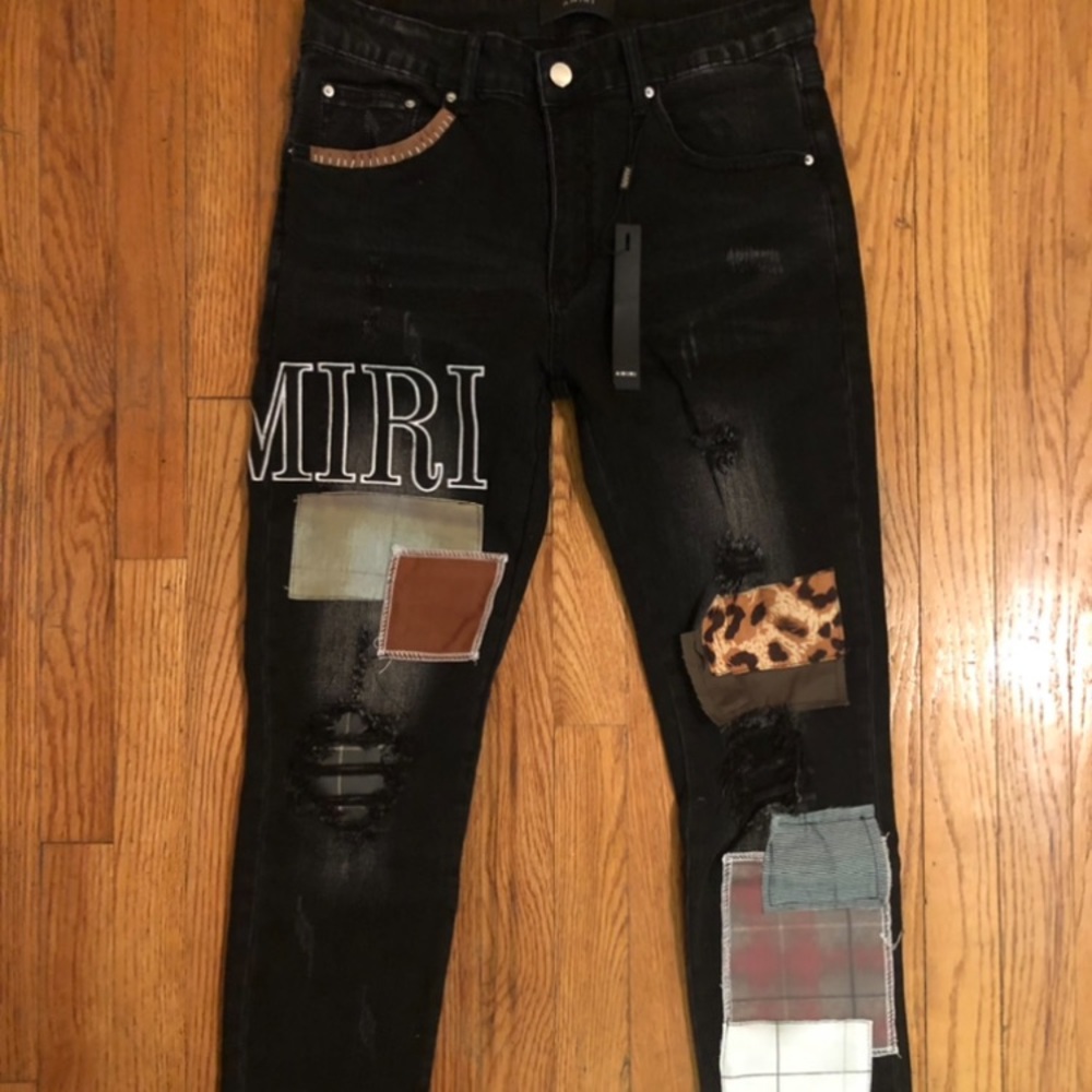 Amiri Jeans Patch Work Brand New-32